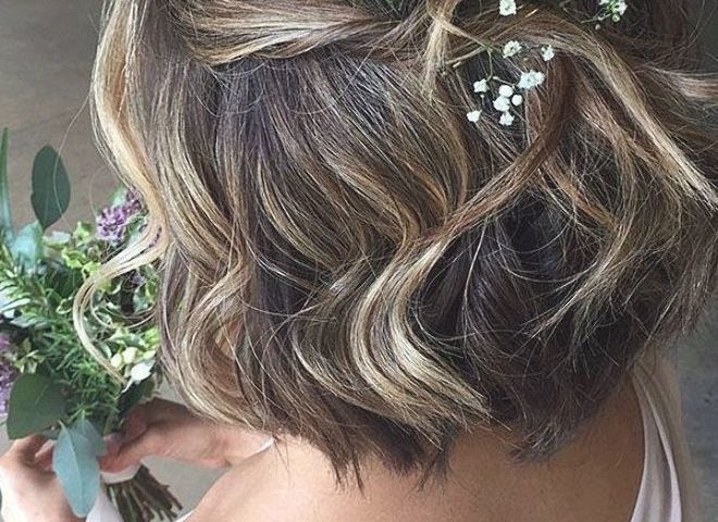 Bridesmaid updos short hair