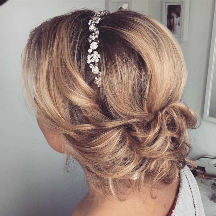 Bridesmaid hair Swarovski hair jewelry Ombre Look hairstyle