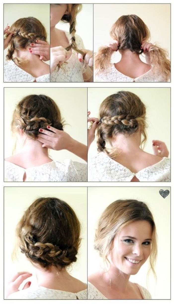 an easy tutorial for the perfect braided hairstyle with Ombre Look