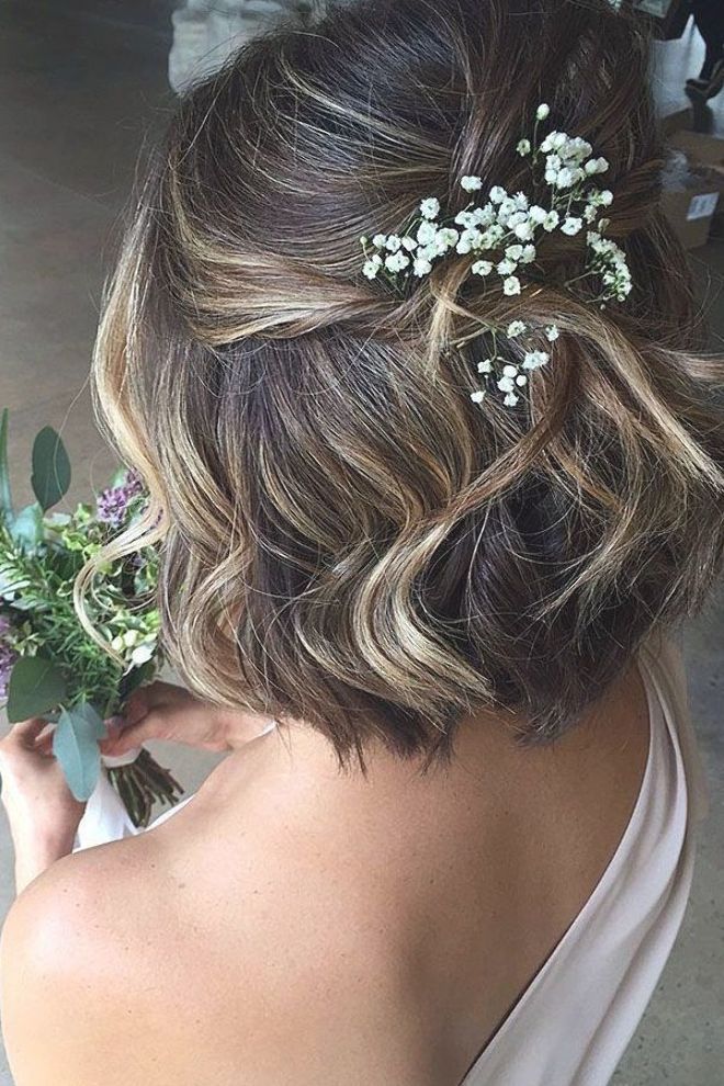 Bridesmaid updos short hair