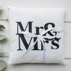 Ring Pillow Mr Mrs