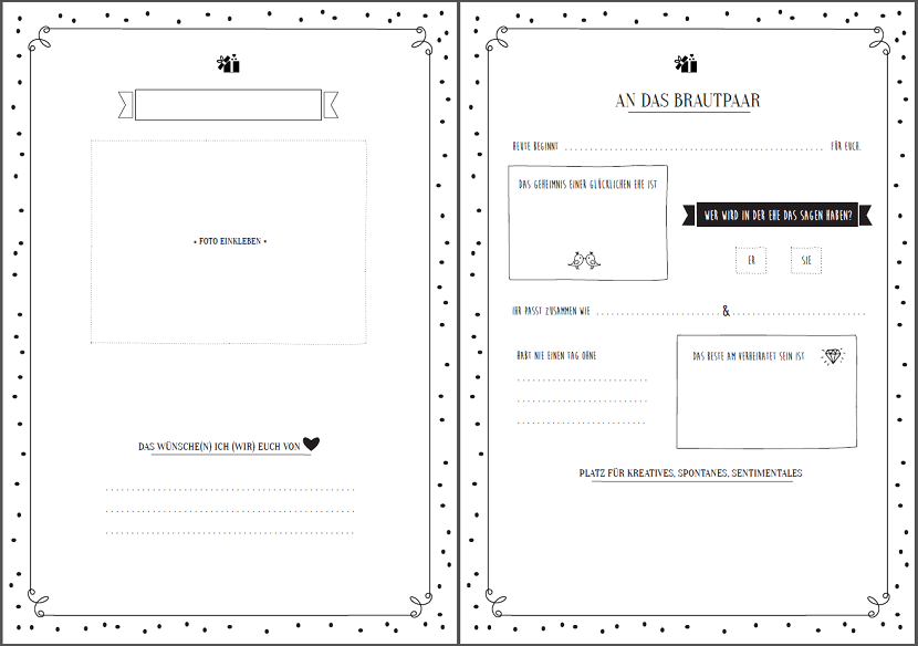 guestbook template, scrapbook ideas