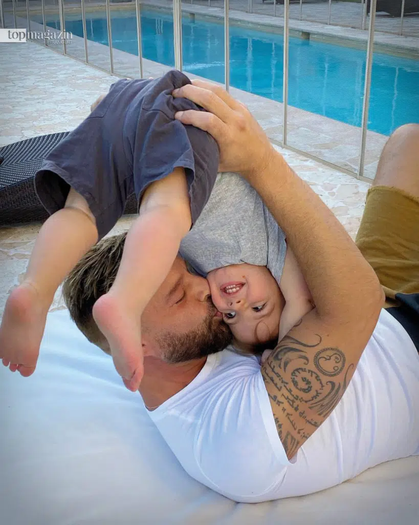 Ricky Martin mit Sohn Renn