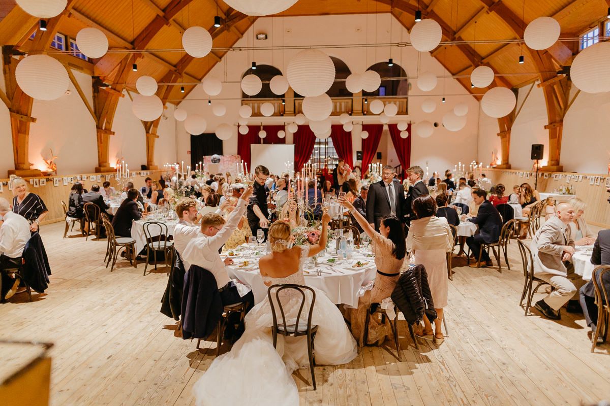 A wedding in a hall