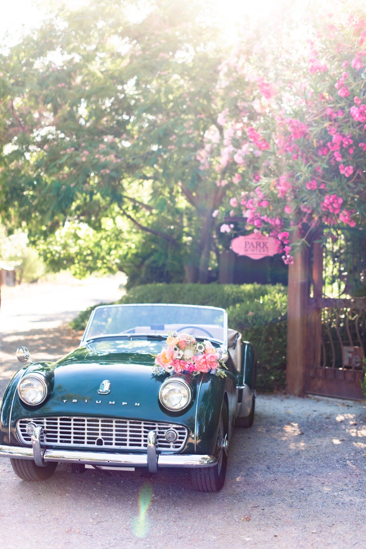 Classic car at the Inn at Park Winters