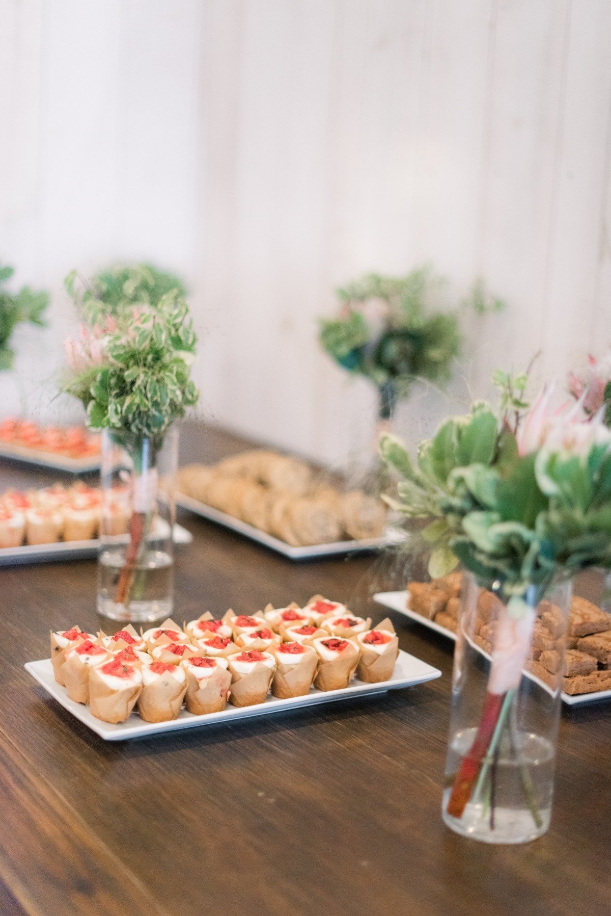 Assorted wedding desserts