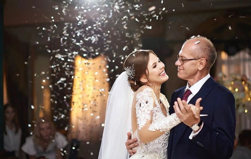 Father-daughter dance at a wedding