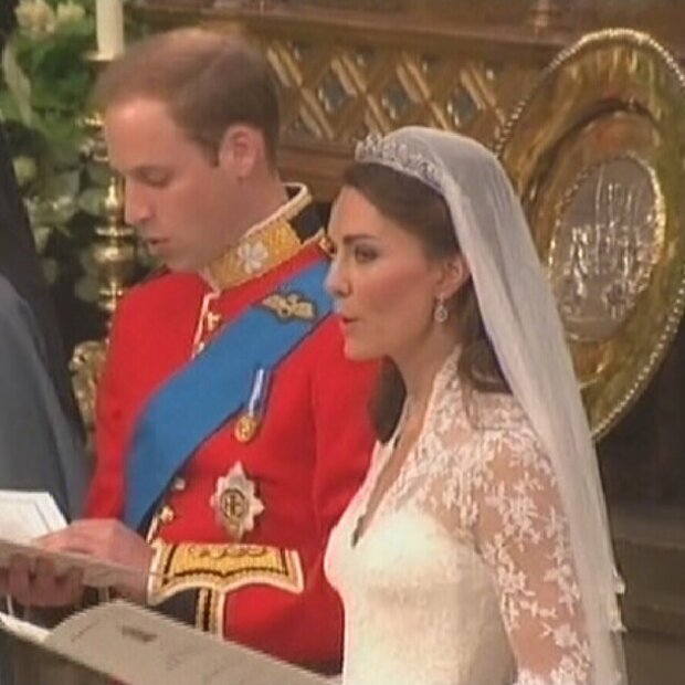 Will and Kate at the Altar