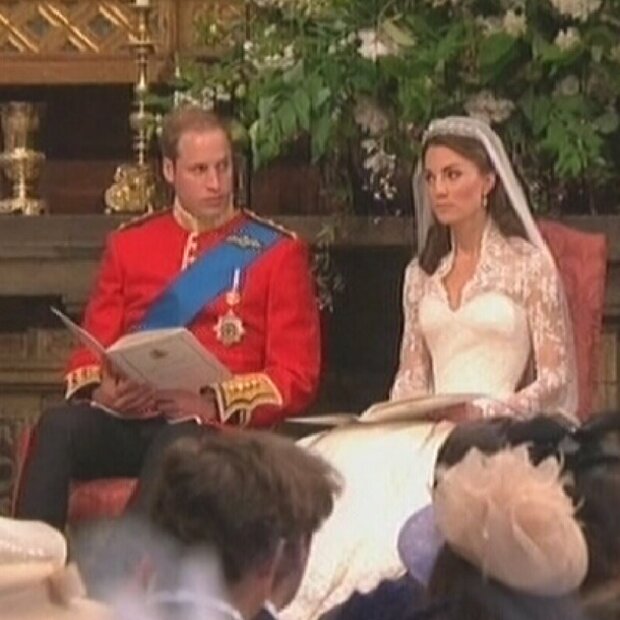 Will and Kate at the Altar