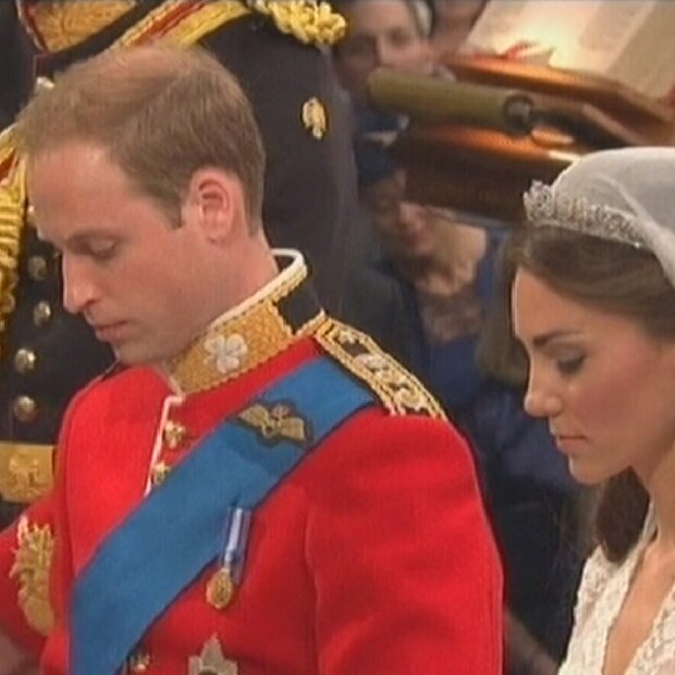 Will and Kate at the Altar