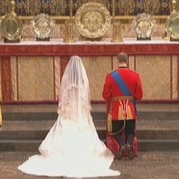 Will and Kate at the Altar