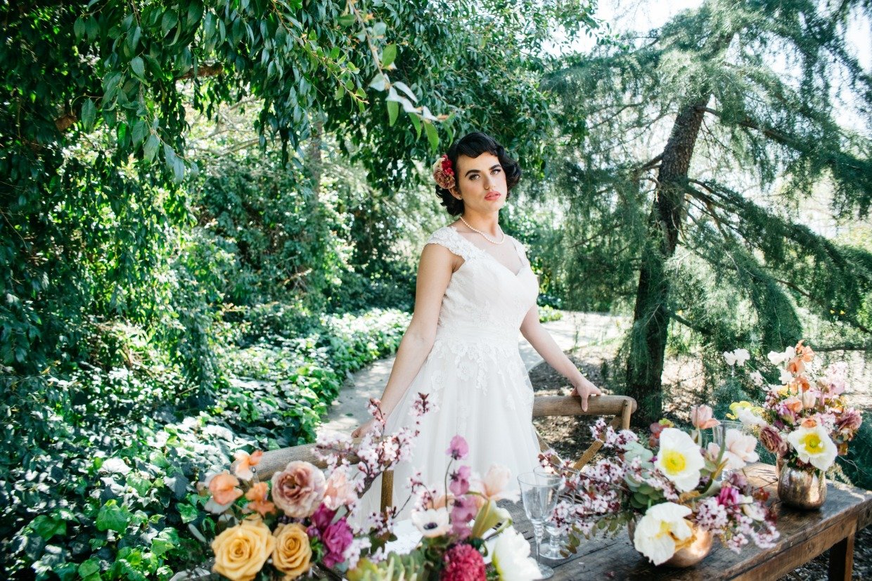 Fairytale garden vintage wedding