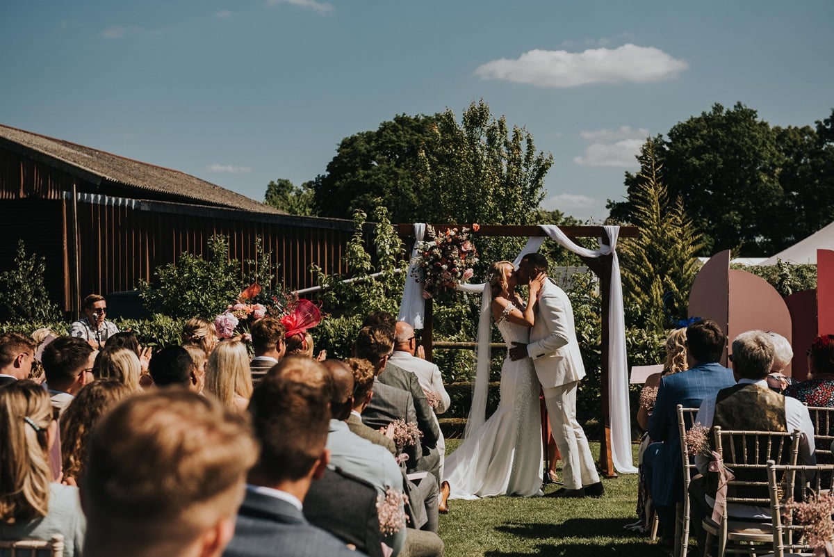 outdoor wedding ceremony