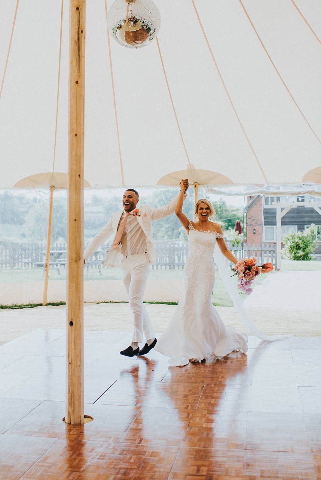 fun wedding portrait idea