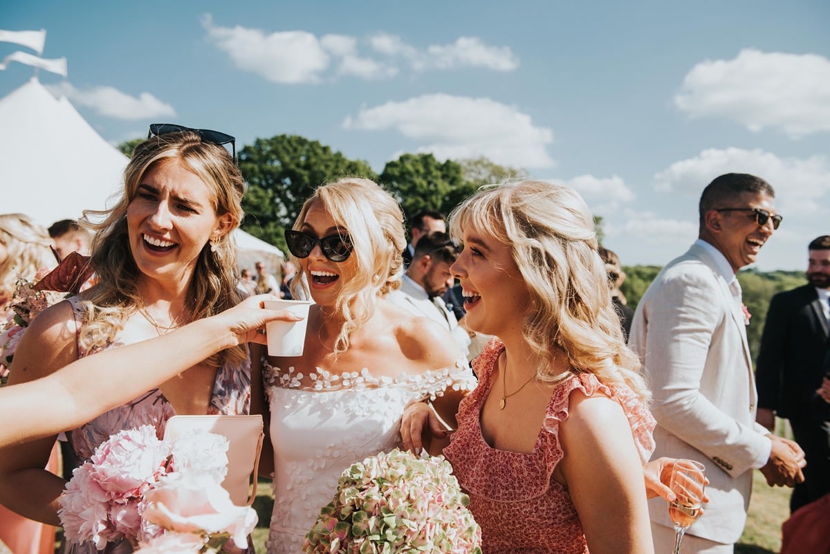 candid bride photo