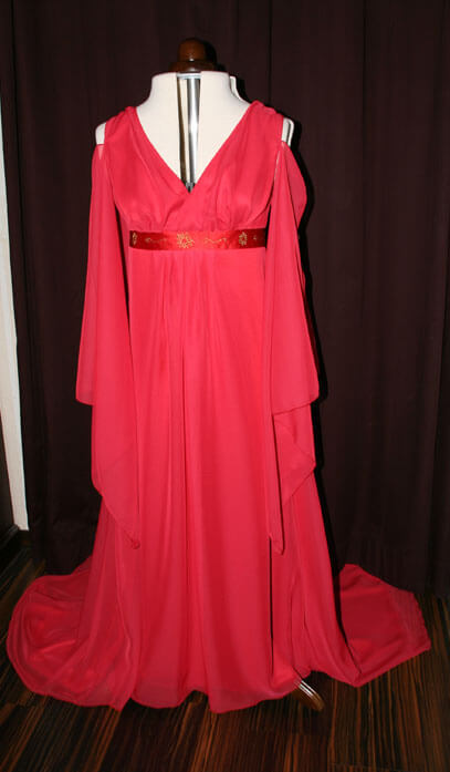 Wedding dress red Ancient Greece