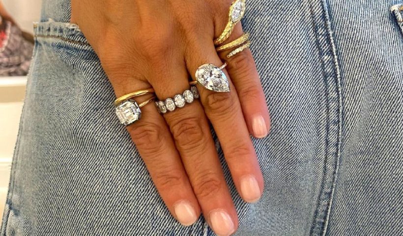 Latest style engagement rings