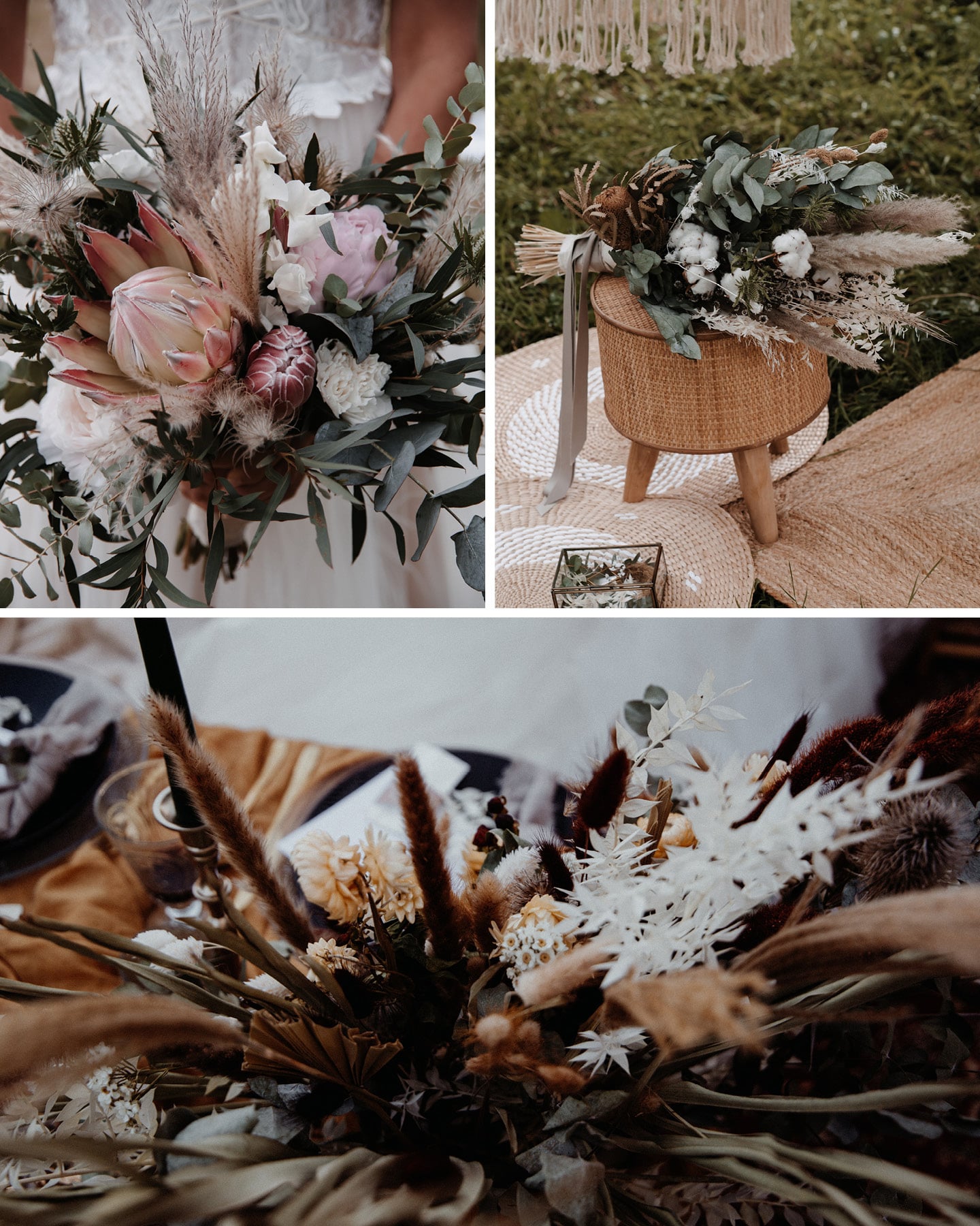 Wedding decor Trends 2023: dried flowers, fresh flowers