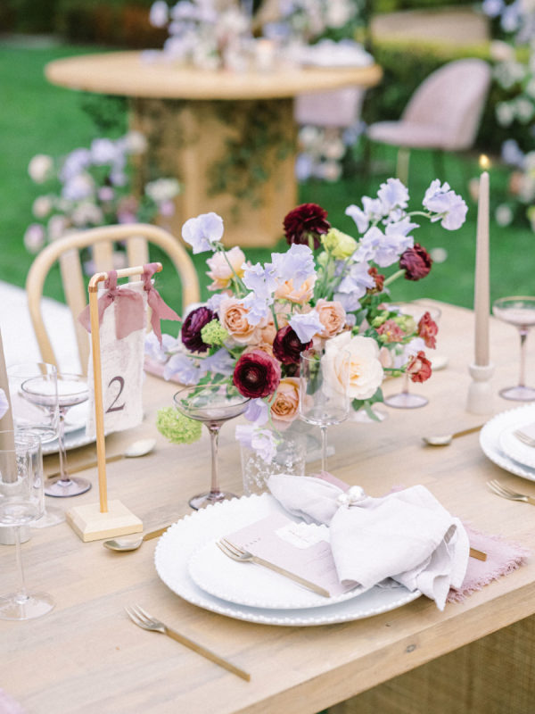 Lavender Romance at Twin Oaks Golf Course Complete With Equestrian Details