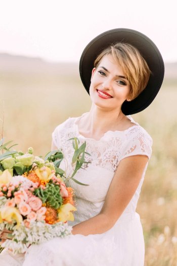 Bride Short Hairstyle