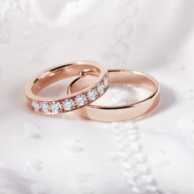 Wedding rings in rose gold - JEWELRY