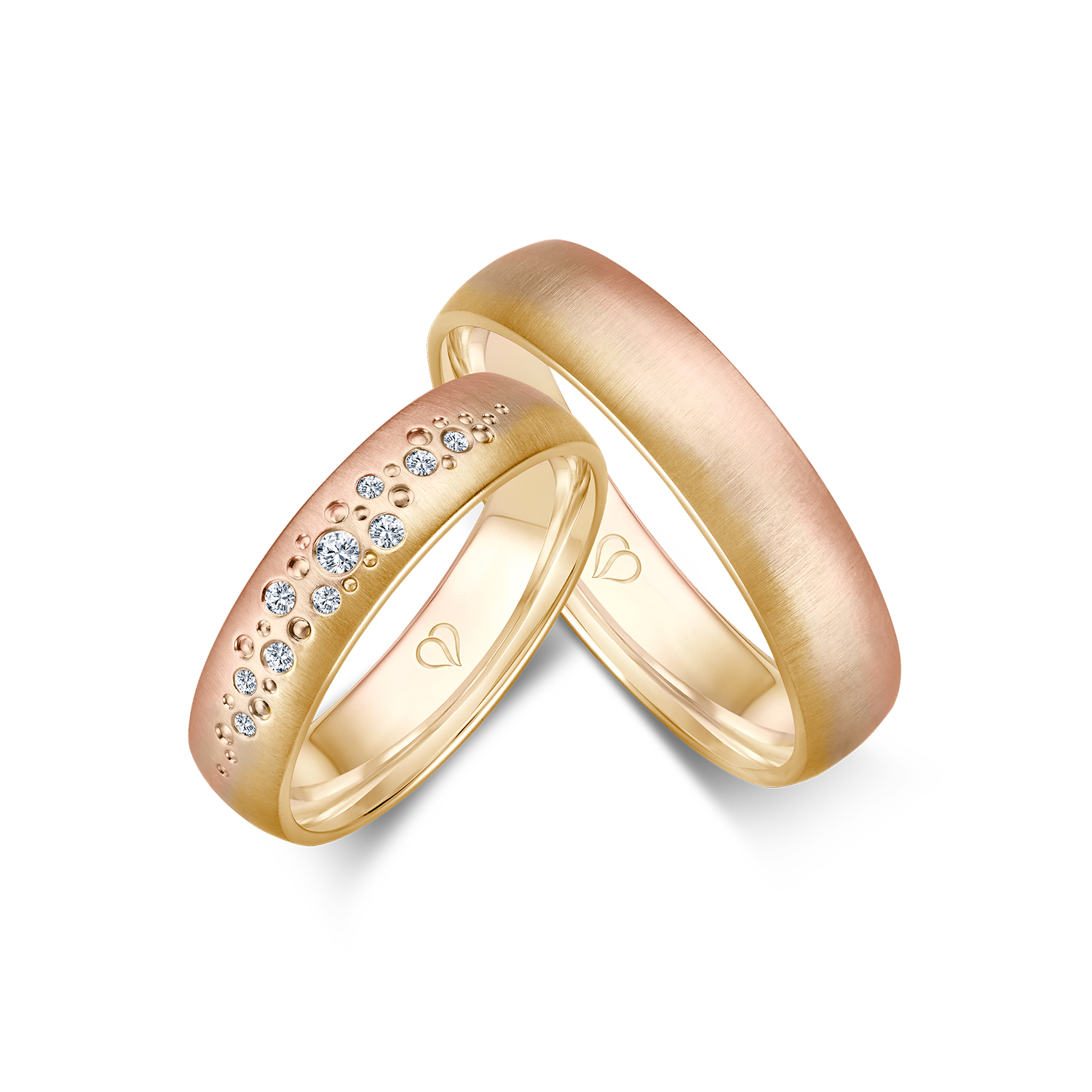 Modern wedding rings