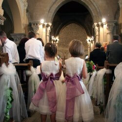 Flower girl in Church