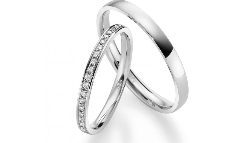 New age wedding rings