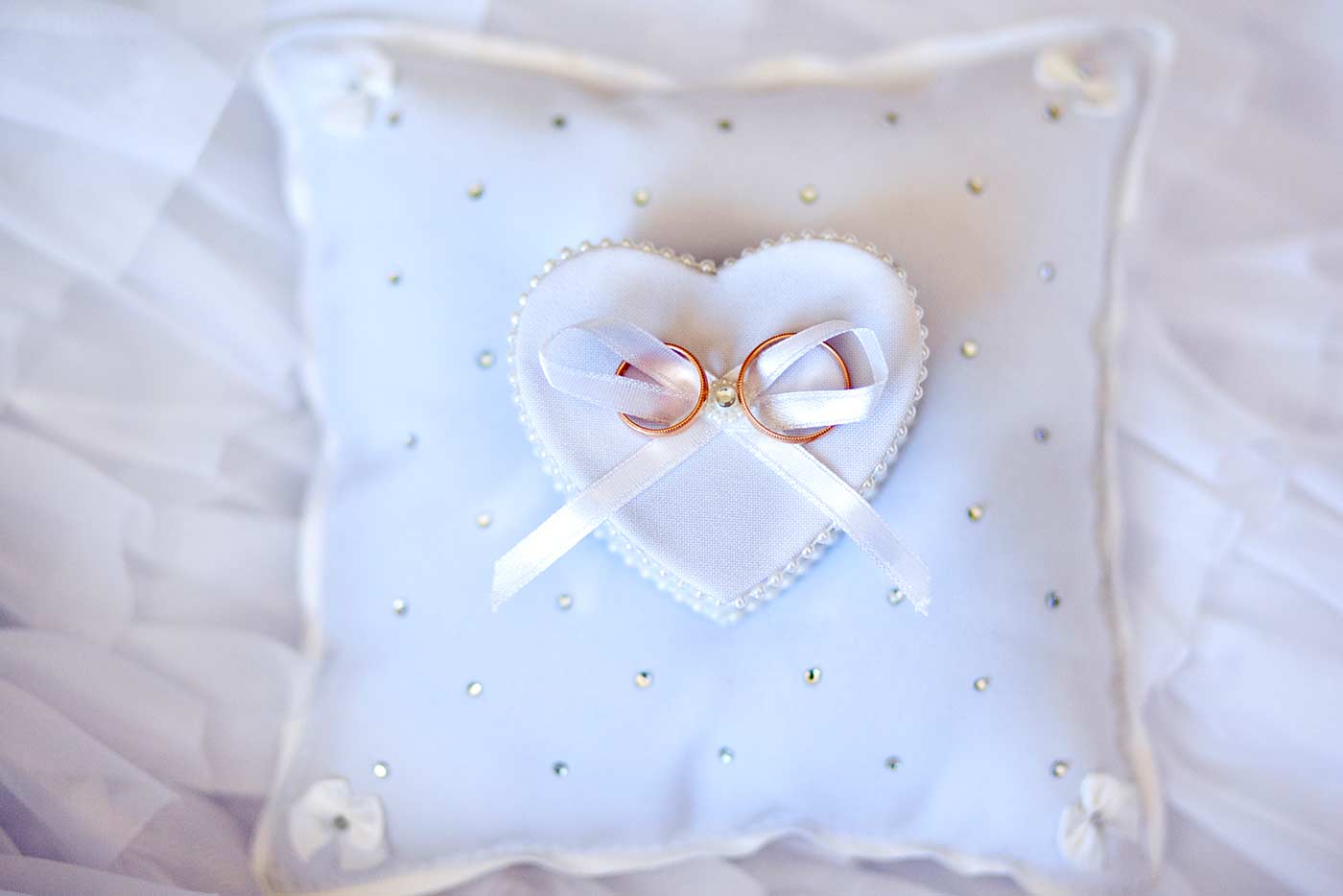 Ring pillow for the wedding