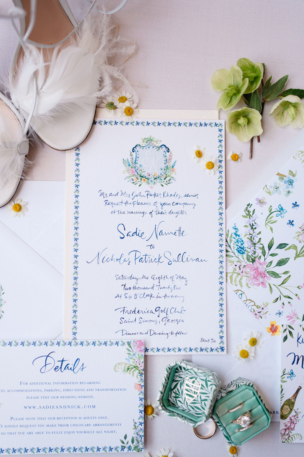 Sea Island Spring Garden Party Inspired Wedding