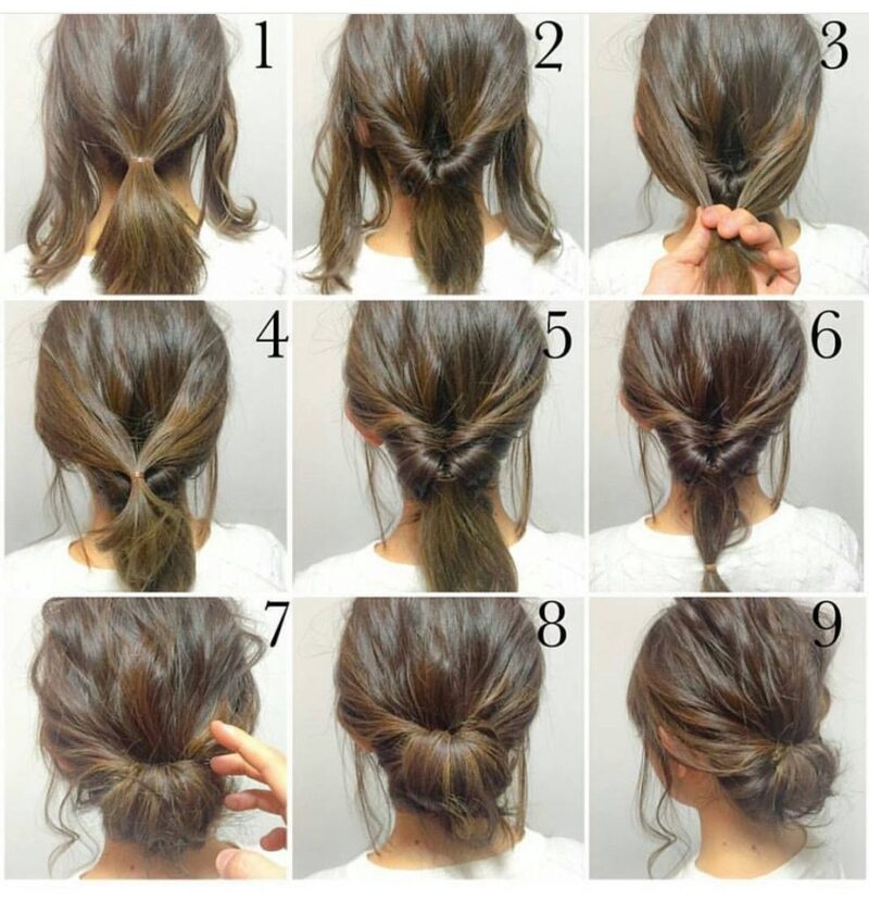 new diy ideas for updo hairstyles easy for short hair machen.jpg (2)