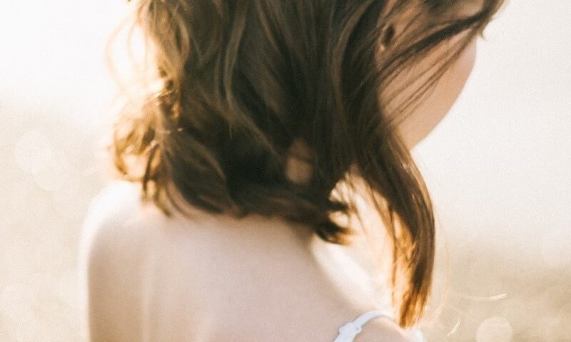 Short hair wedding updo