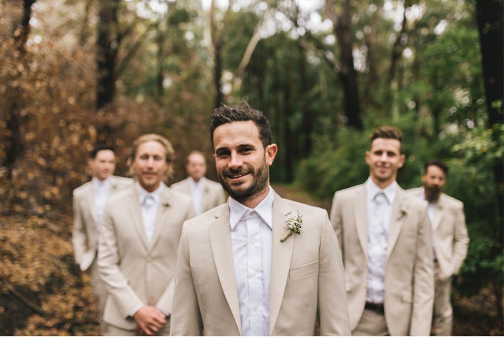 A proud Groom and his men 