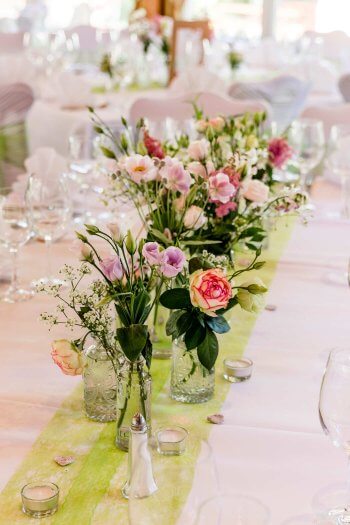 Flower Jewelry, Wedding Table