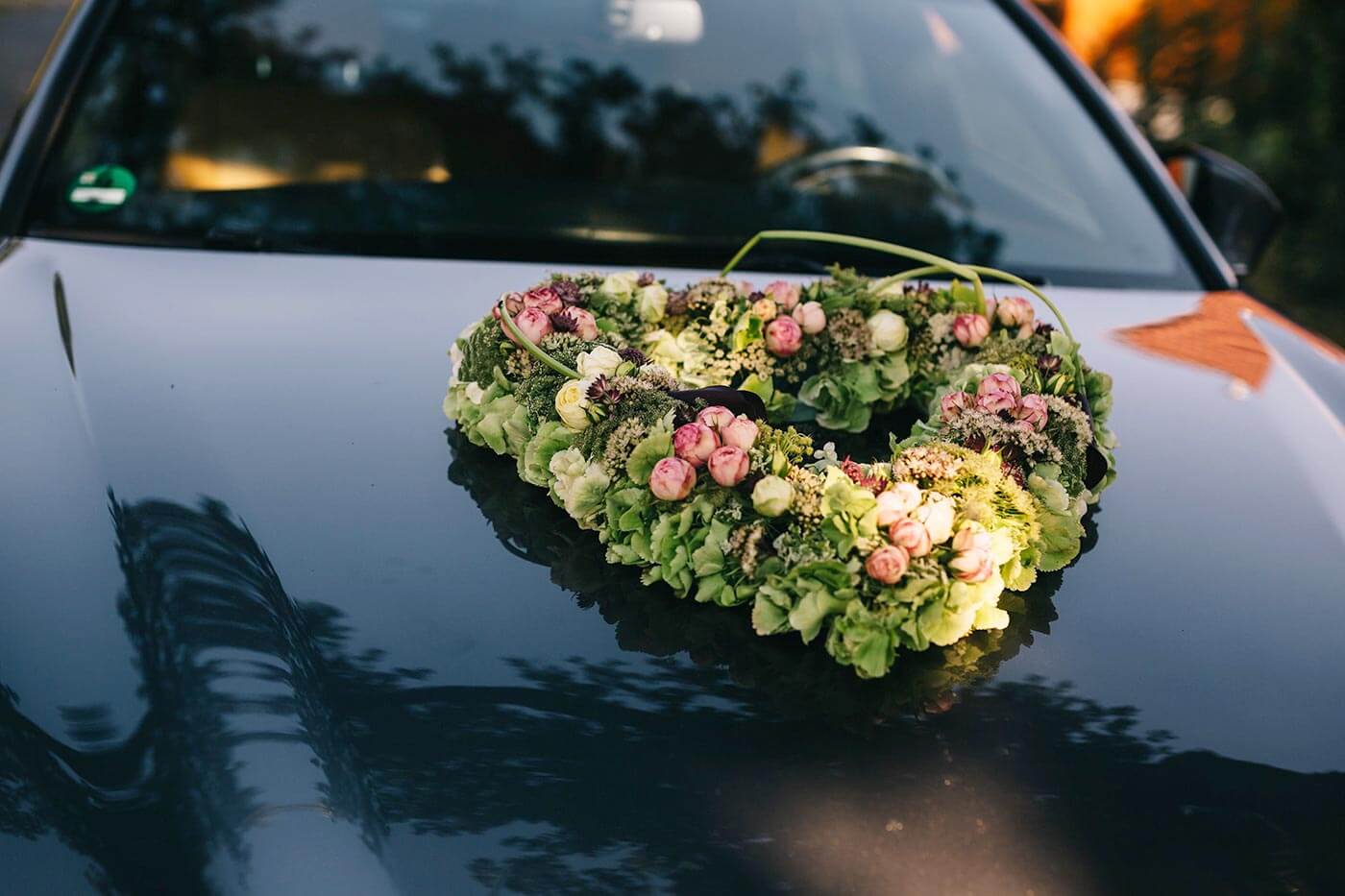 Flowers on the bonnet