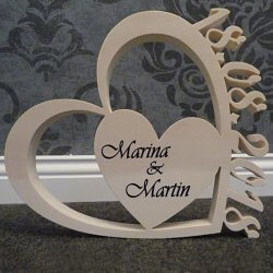 Wooden Heart Wedding