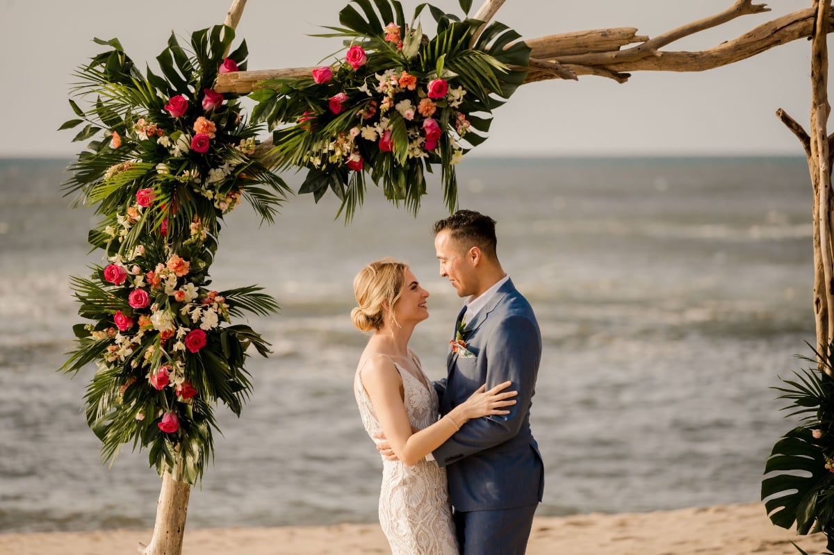 driftwood wedding altar