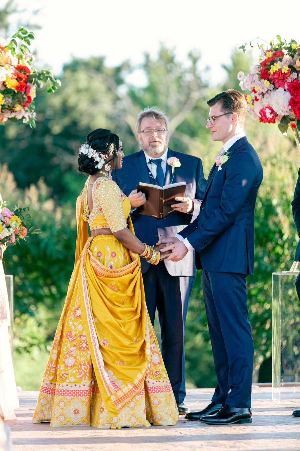 large floral hairpieces 