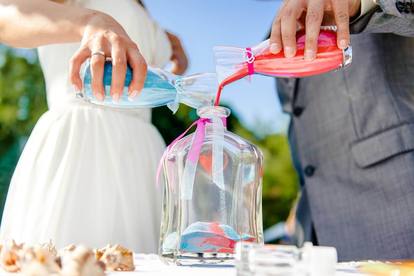 Sand ceremony for wedding