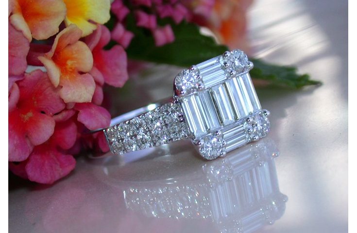 Unique princess cut diamond engagement rings