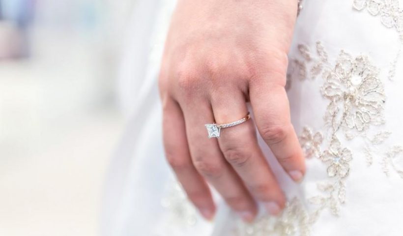 Unique princess cut rings