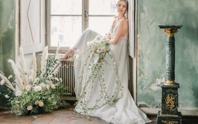 Fine Green l'amour – An elegant Greenery summer wedding in a French Chateau