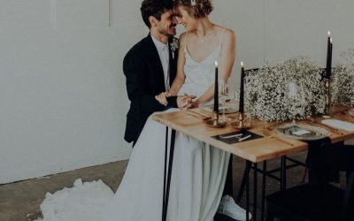 Simple industrial elegance – An Industrial wedding reinterpreted in elegant Look