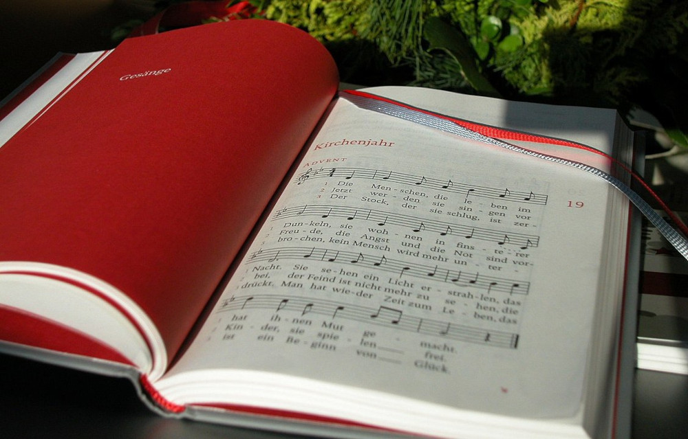 The hymn-book is added to the table. On the left side of songs and the right to the song, 'the Church year is added' 