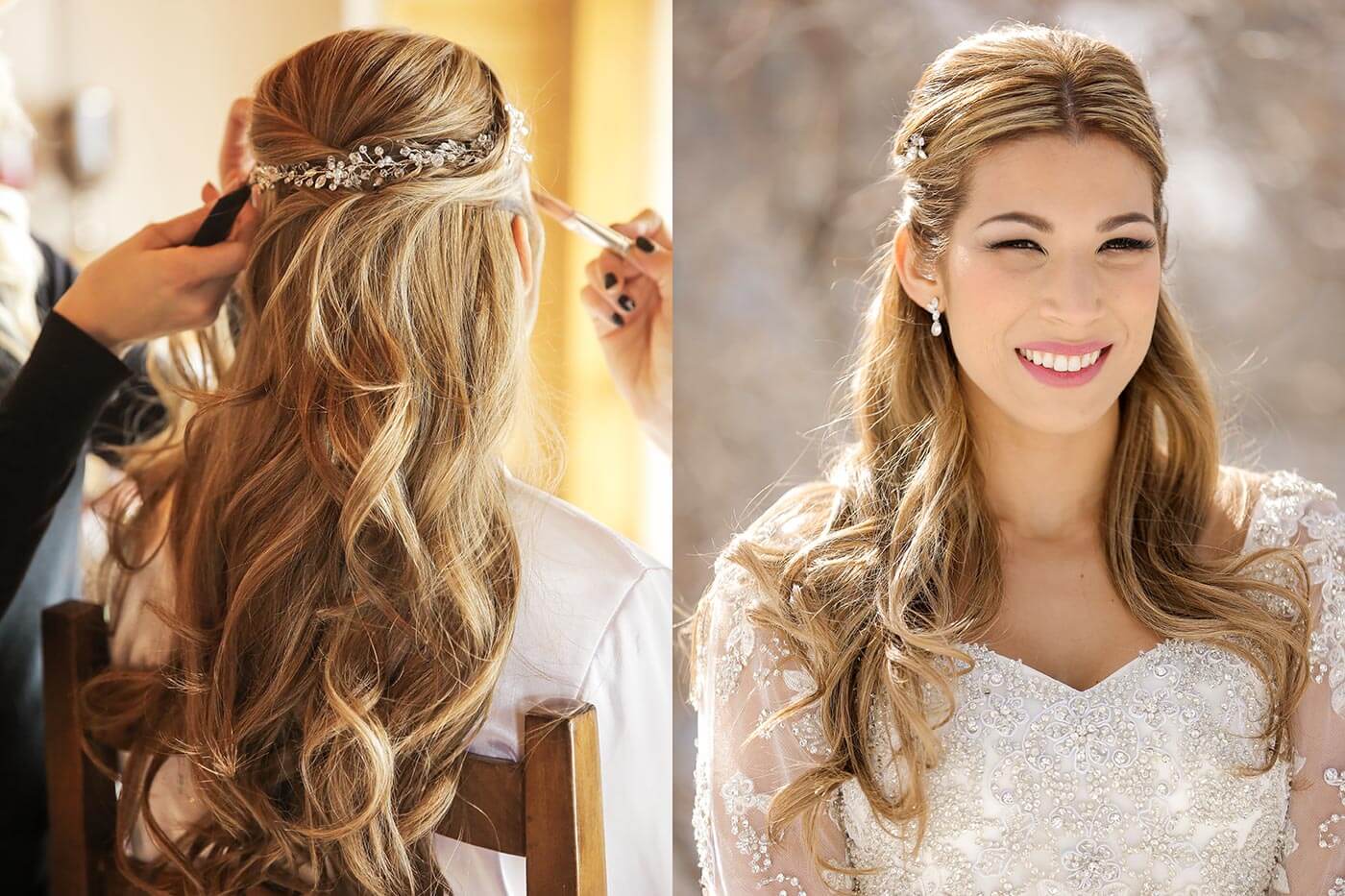 Bridal hairstyle modern