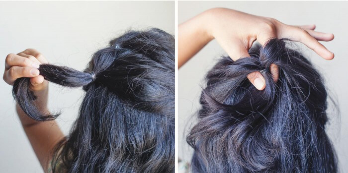 Loose Bridal Hairstyle Step 2