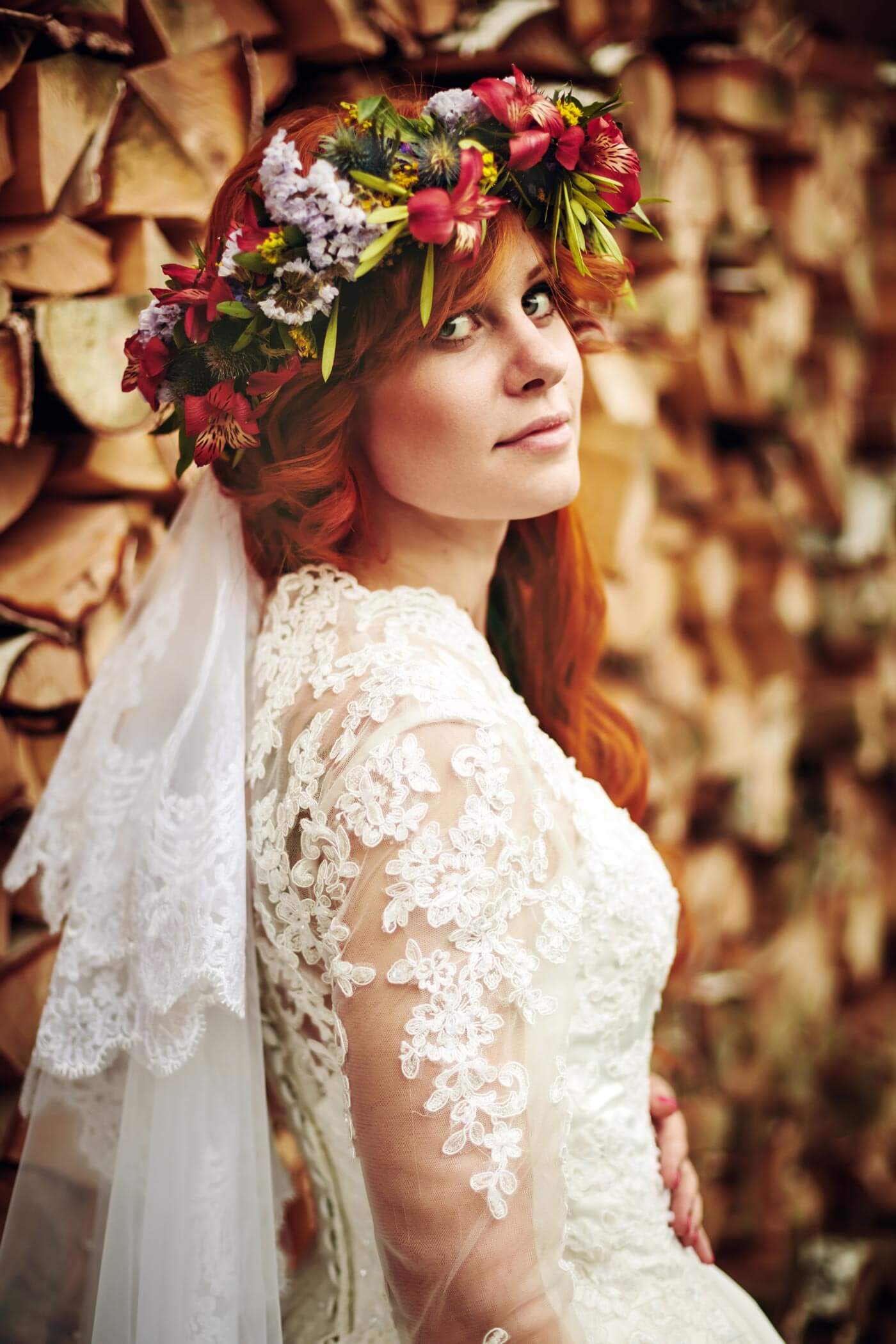 Bride hairstyle make yourself 