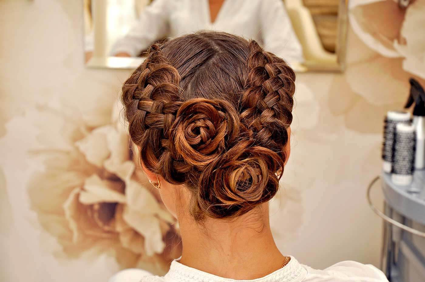 Updo braided