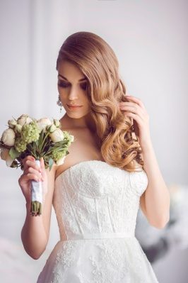 Bridal hairstyle open hair