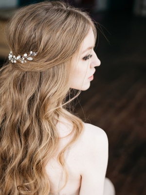 Bridal hairstyle open hair